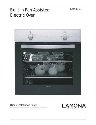 Lamona Single Fan Assisted Oven - LAM3301 Manuals