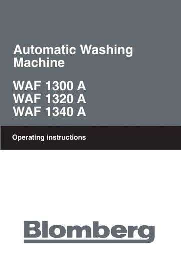 Blomberg WAF 1320 A Washing Machine