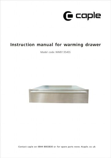 WMD1354 Instruction manual